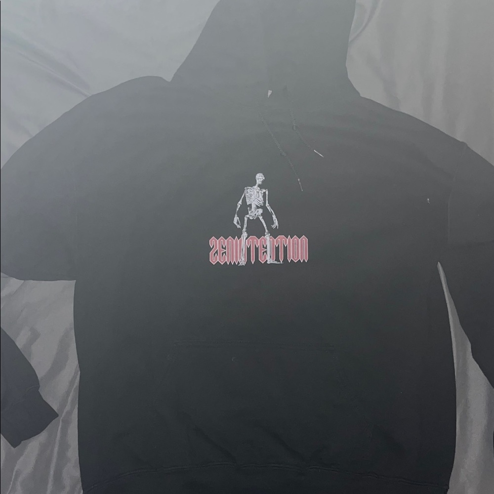 Black Graphic Hoodie